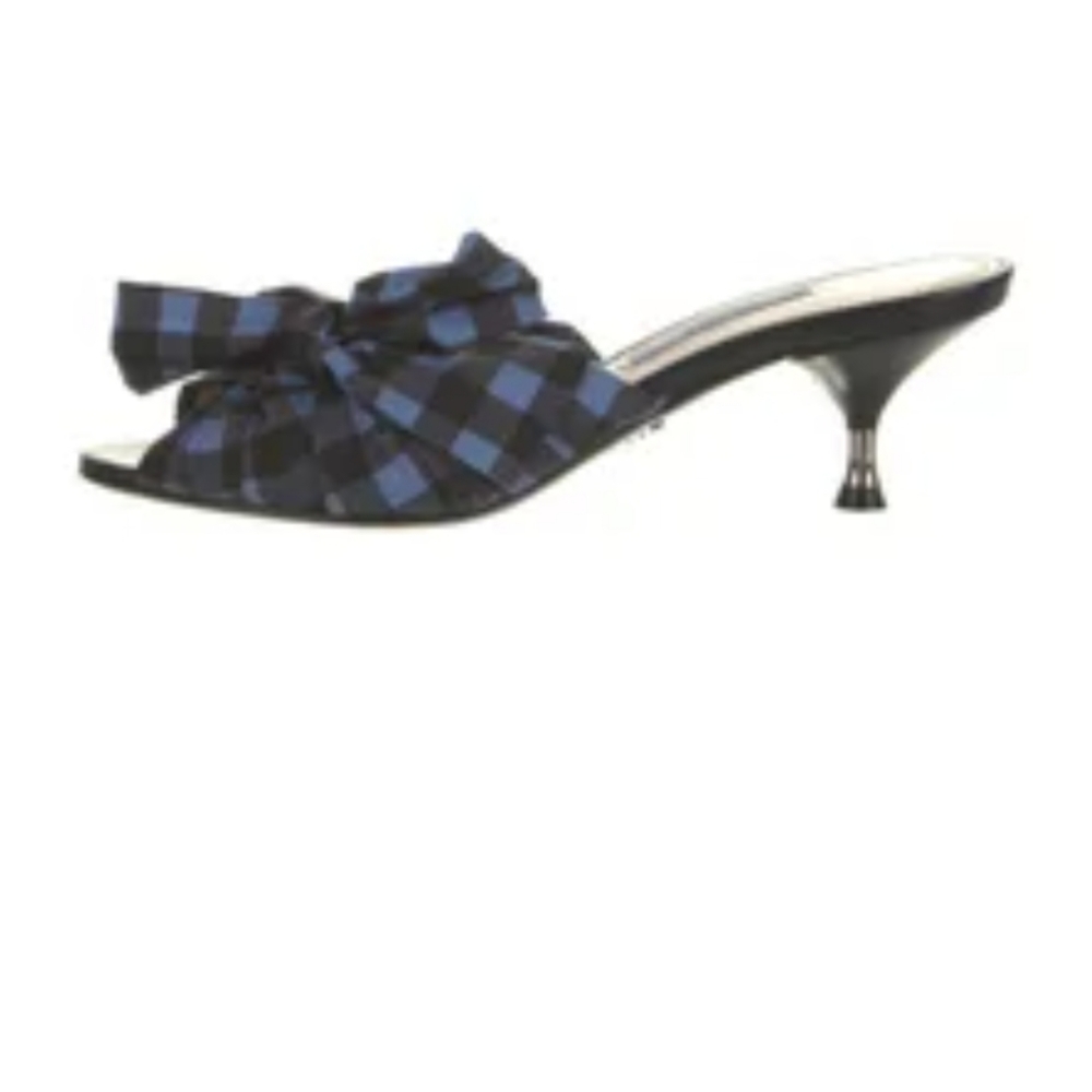 ISO Prada print bow accents slides